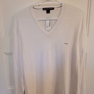 Michael Kors men's long sleeve v-neck shirt.
